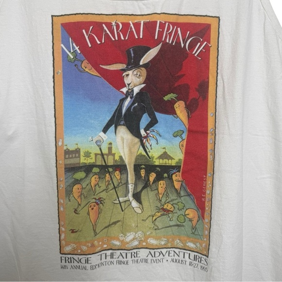 Edmonton Fringe Festival 1995 14 Karat Fringe Tank Top Size XL Rare Vintage - Picture 3 of 6